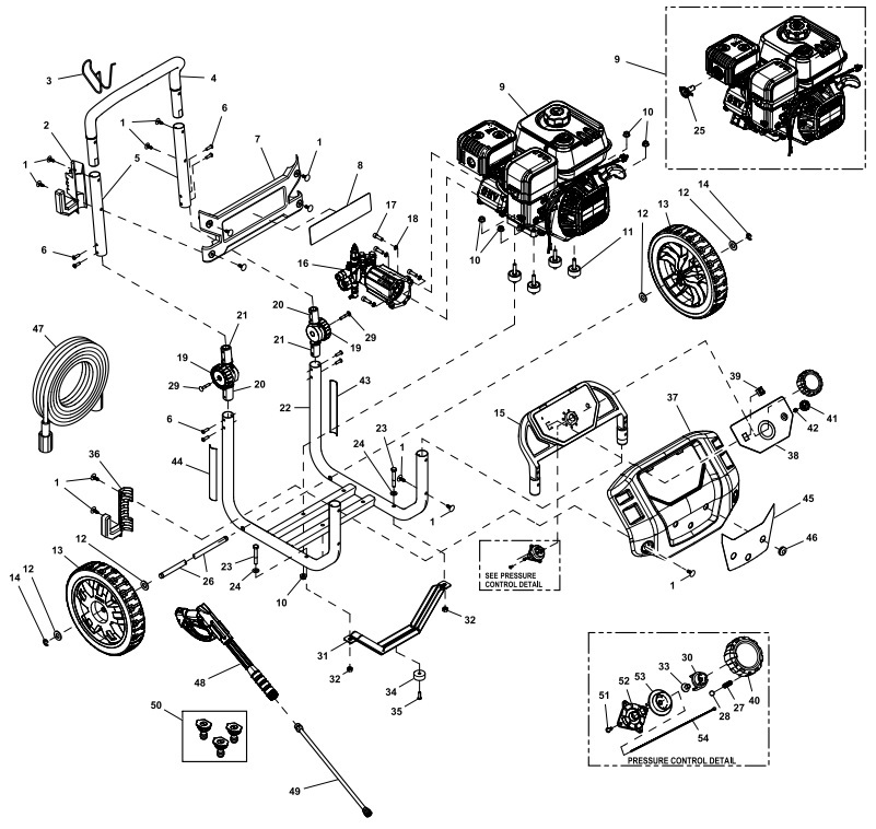 generac 0068091 Power Washer repair Parts